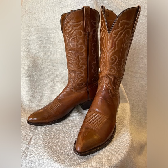 Lucchese San Antonio Goat Cowboy Western Boots, 11 D - Picture 2 of 12